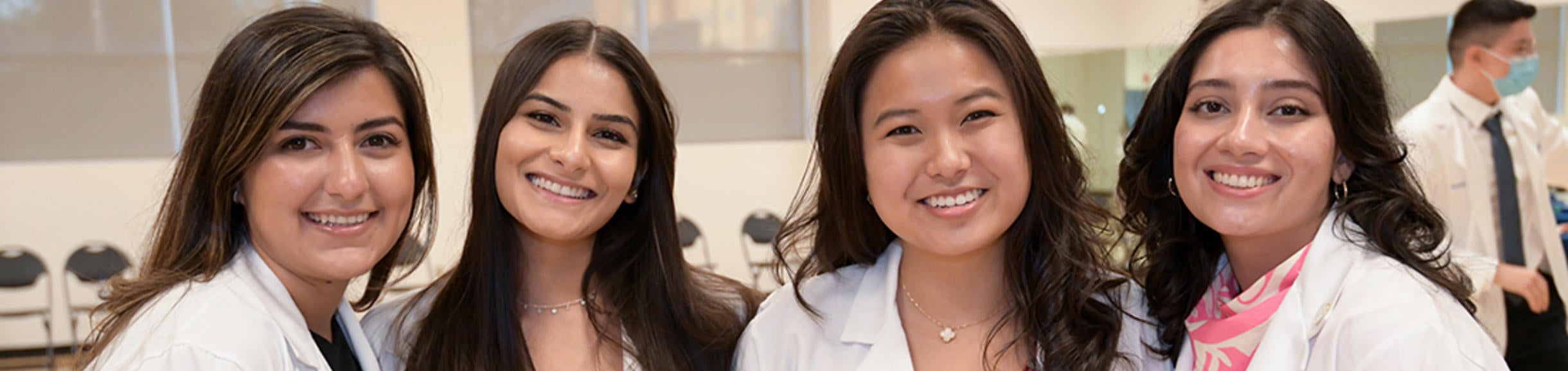 Medical students smiling