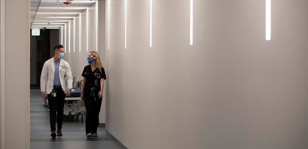 Simulation lab hallway